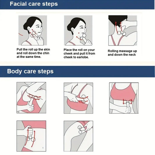 3D Dual-Ball Facial & Body Massage Roller