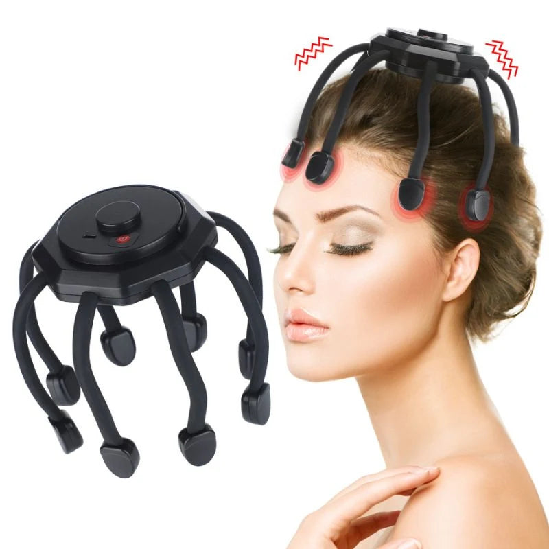 Intelligent Electric Octopus Head Massager